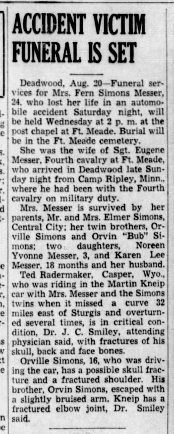 Clipping from Rapid City Journal